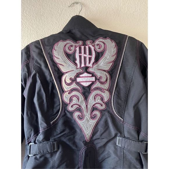 Harley‎ Davidson riding padded big embroidered details size large - Picture 6 of 10
